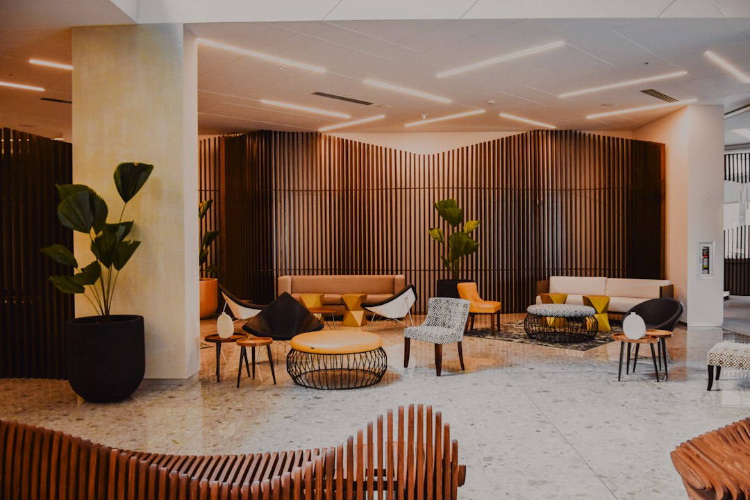Contemporary boutique hotel interior